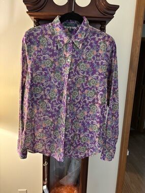 Ralph Lauren 🐎Paisley Blouse Y2K~Large